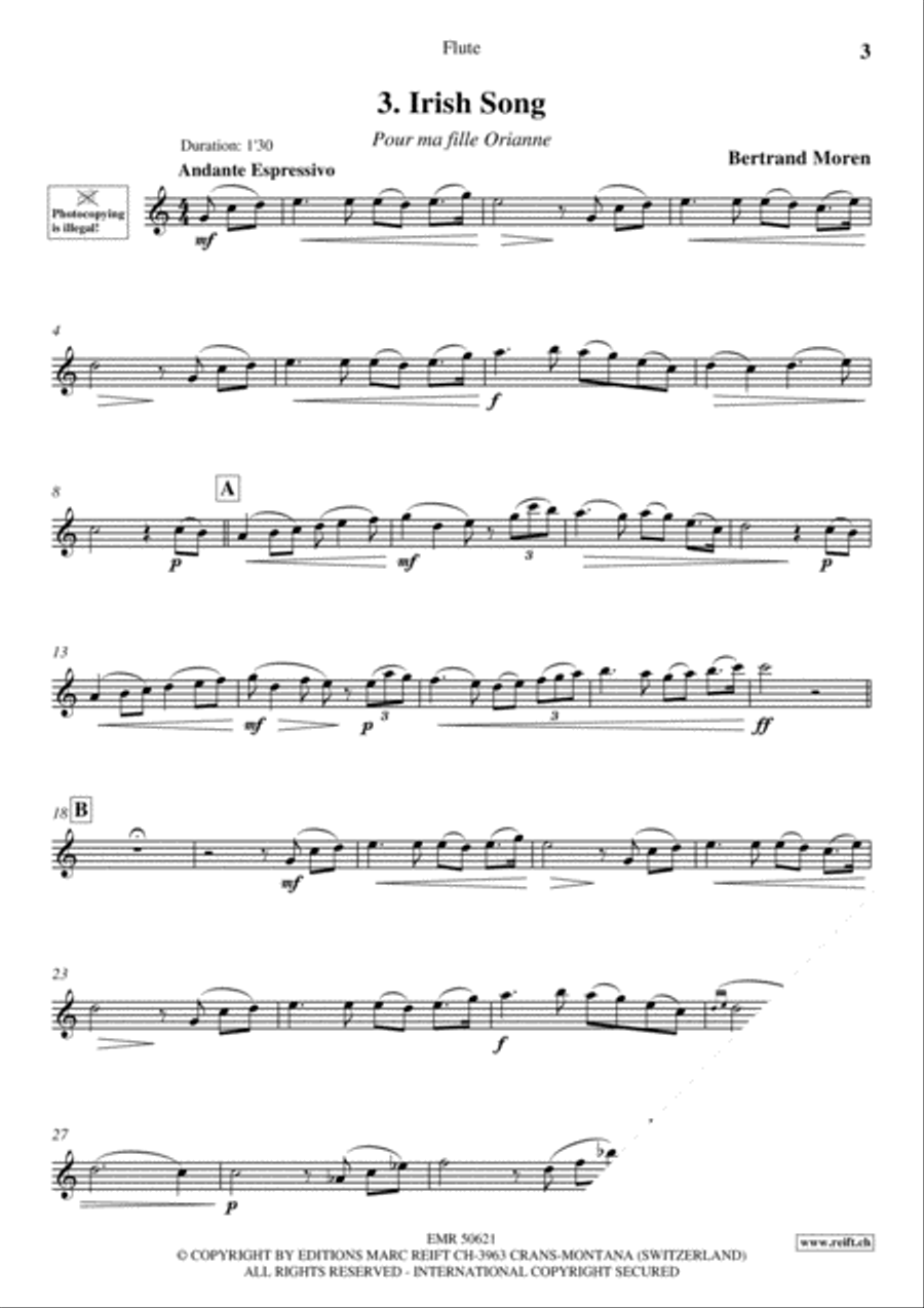 20 Slow Melodies Volume 2 Flute Solo scores gallery preview page 5