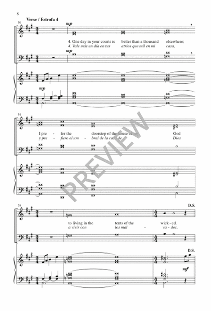 Look Kindly Now, O God, Our Shield / Mira a Tu Ungido, Tierno Dios 4-Part scores gallery preview page 8