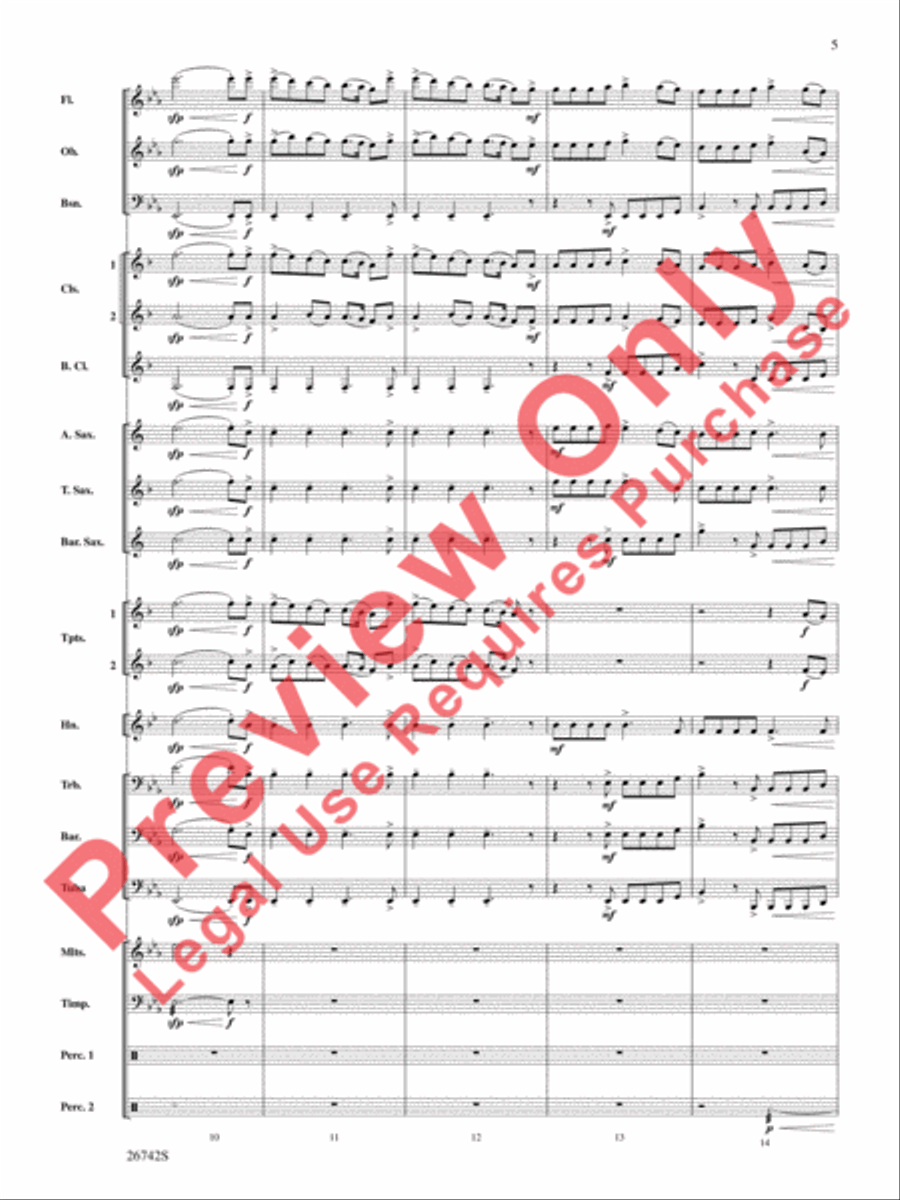 A Christmas Festival Concert Band scores gallery preview page 6