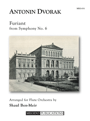 Book cover for Furiant from Symphony No. 6 for Flute Orchestra