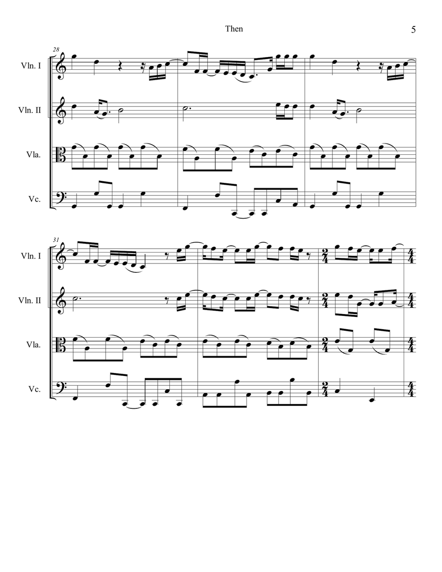 Then Then String Quartet scores gallery preview page 5
