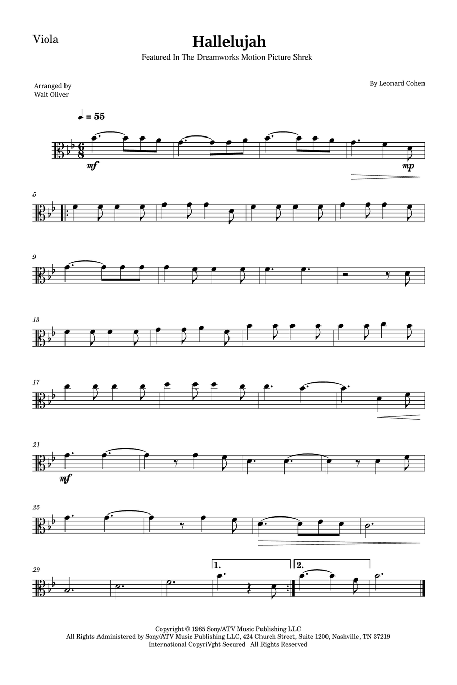 Hallelujah Trombone scores gallery preview page 3