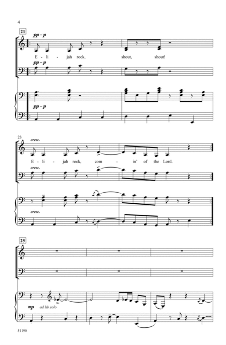 Elijah Rock Choir scores gallery preview page 3