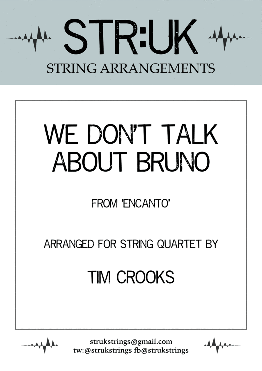 We Don't Talk About Bruno String Quartet scores gallery preview page 1