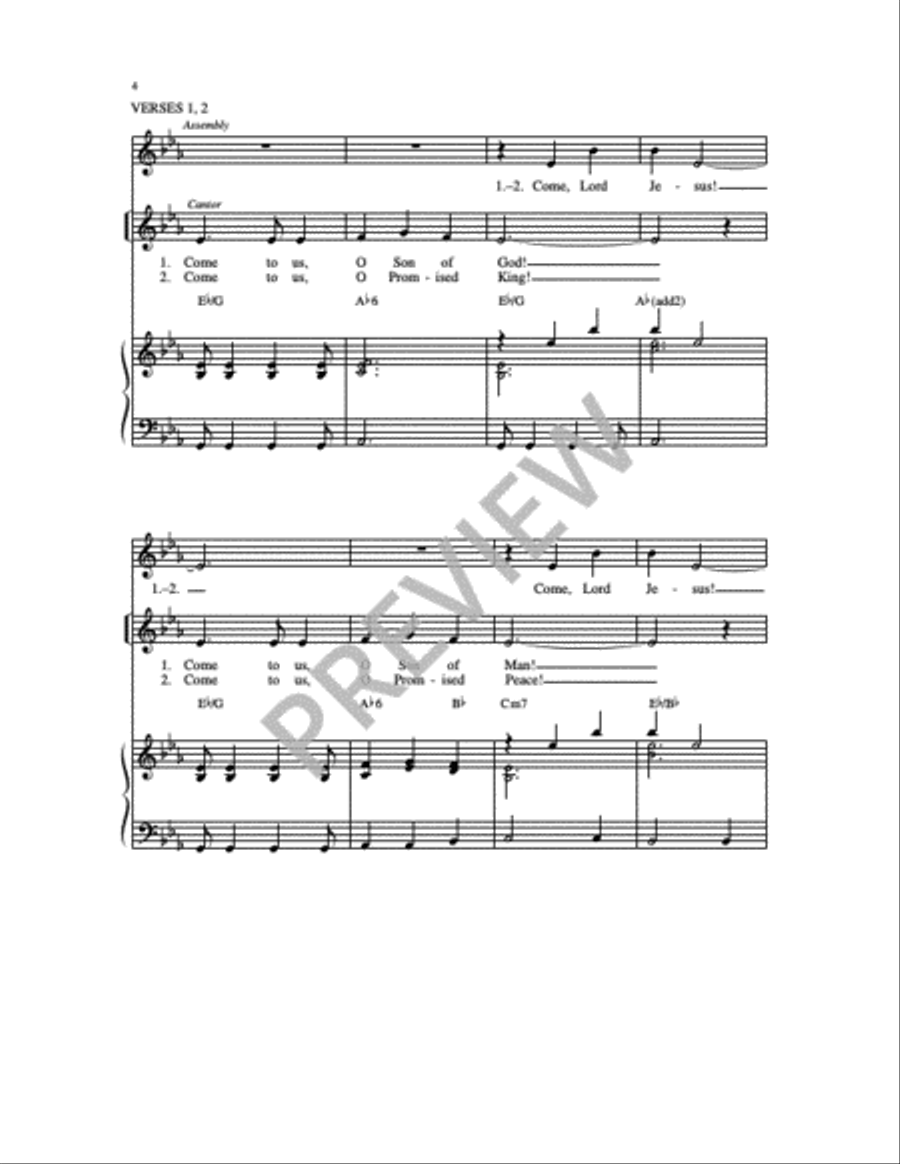 Jesus Hope of the World 4-Part scores gallery preview page 7
