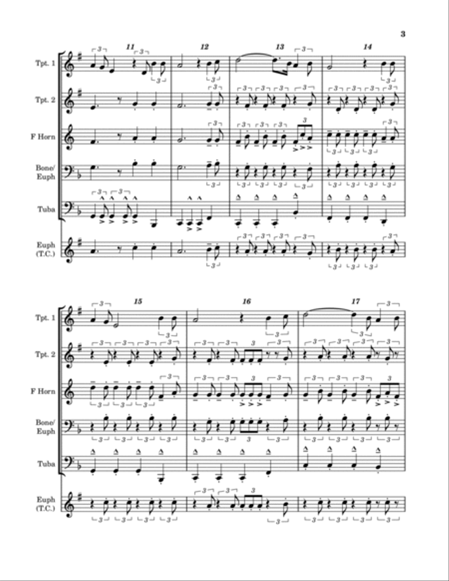 Octopus's Garden Octopus's Garden Baritone Horn TC scores gallery preview page 3