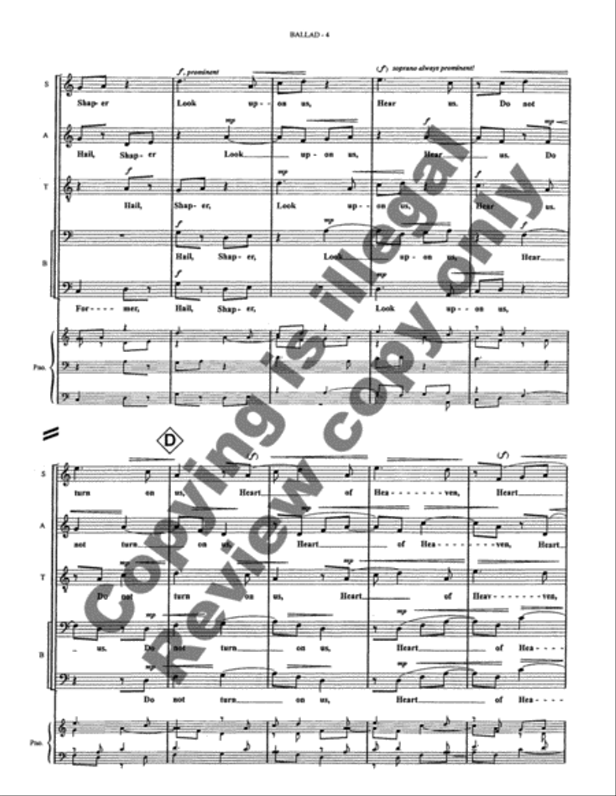 On the Nature of Creation: 3. The Ballad of Good Mind Divisi scores gallery preview page 11