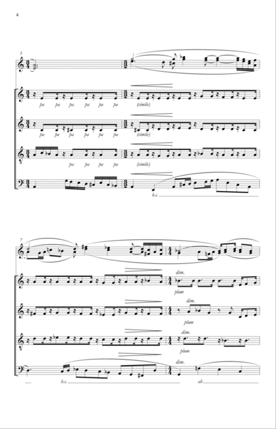 Aria (cantilena) Divisi scores gallery preview page 4