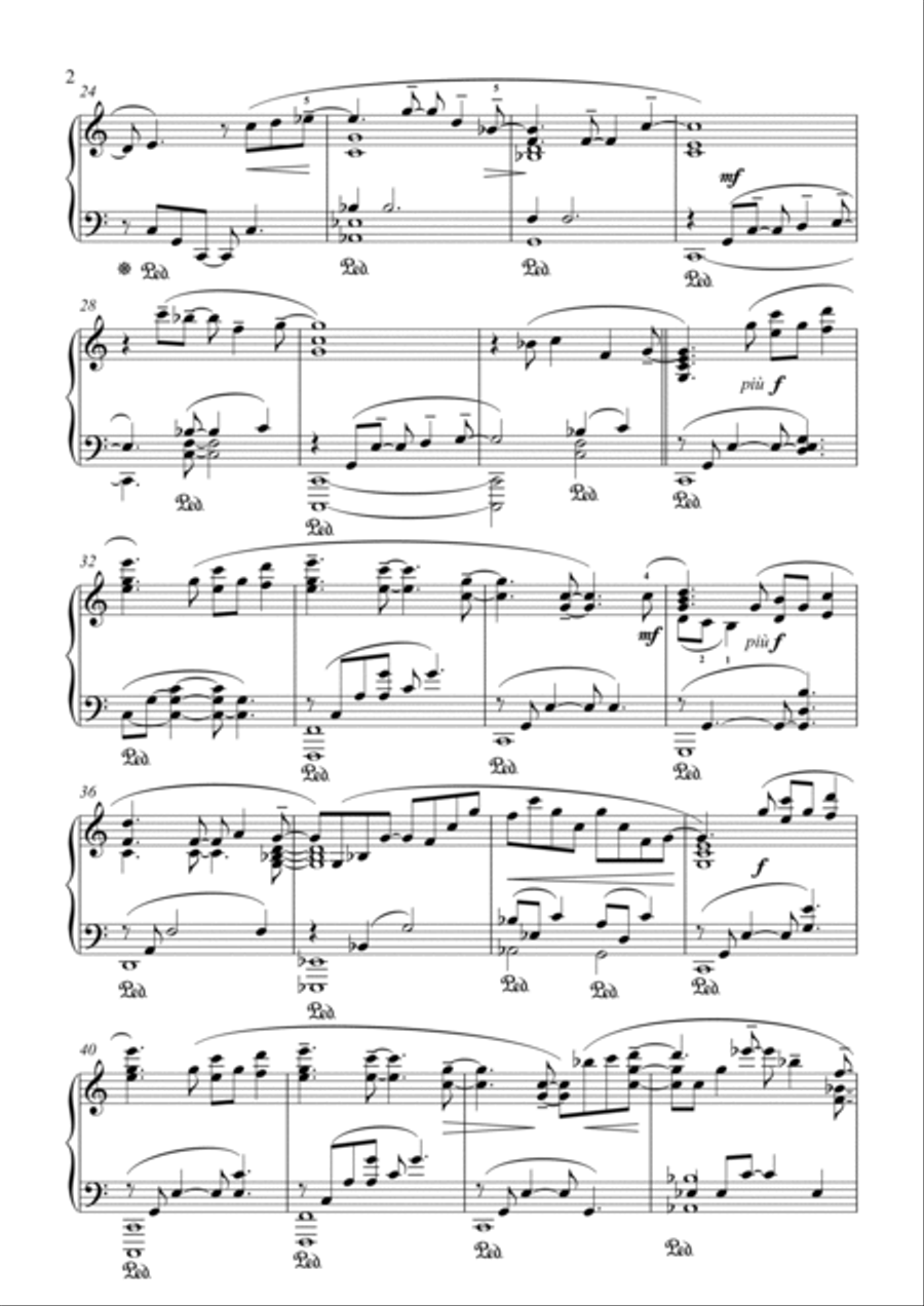 Forgiveness Forgiveness Piano Solo scores gallery preview page 2