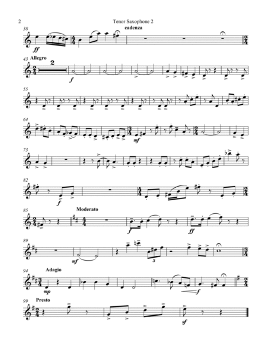 Themes with Interrupted Melodies Woodwind Trio scores gallery preview page 2