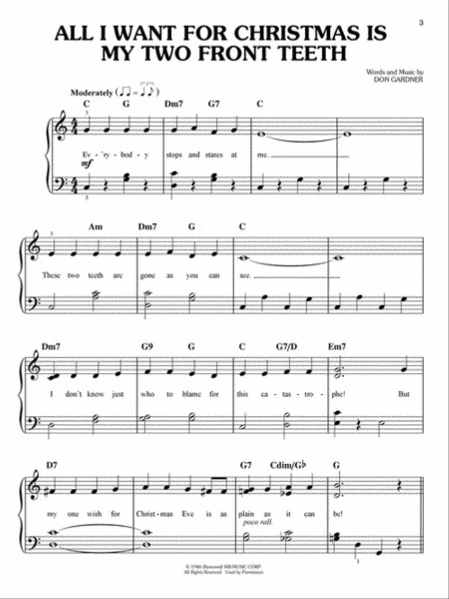 First 50 Christmas Songs You Should Play on the Piano Easy Piano scores gallery preview page 3