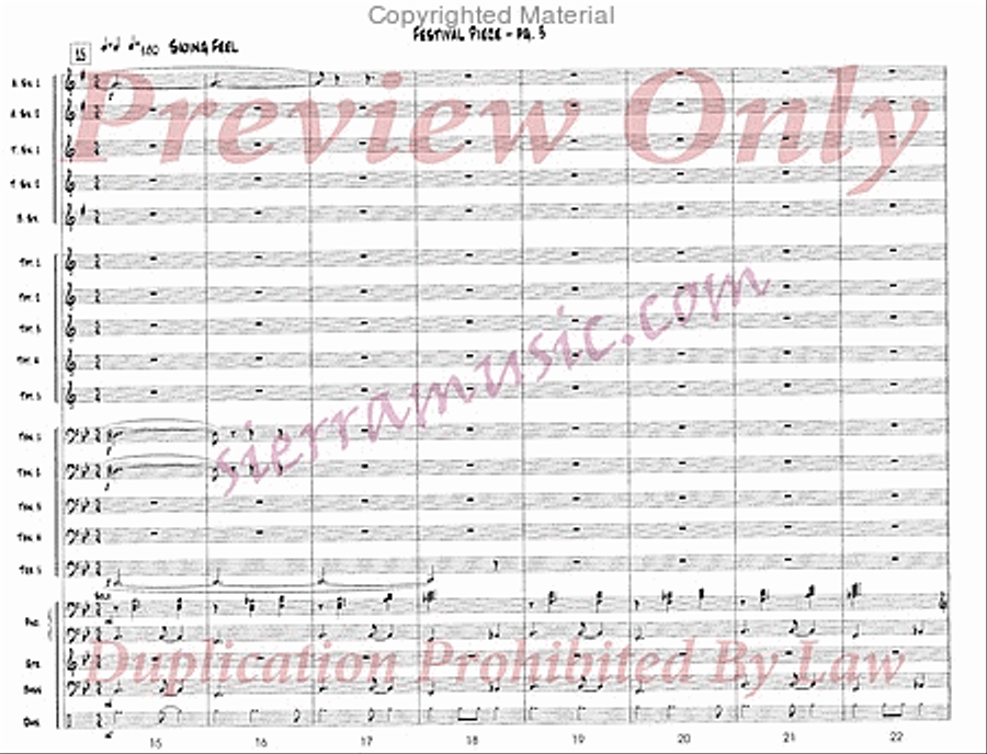 Festival Piece Big Band scores gallery preview page 4