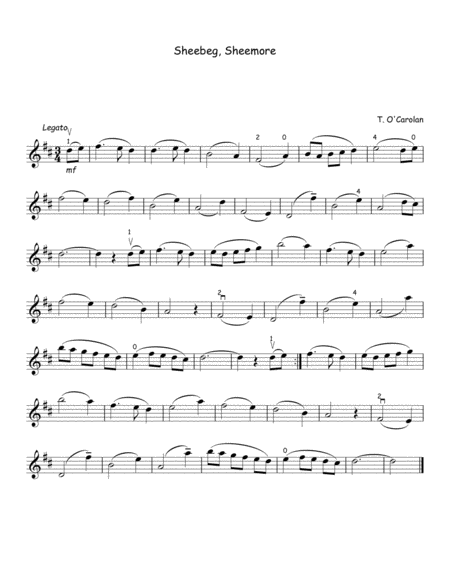 Sheebeg, Sheemore for Violin and Piano