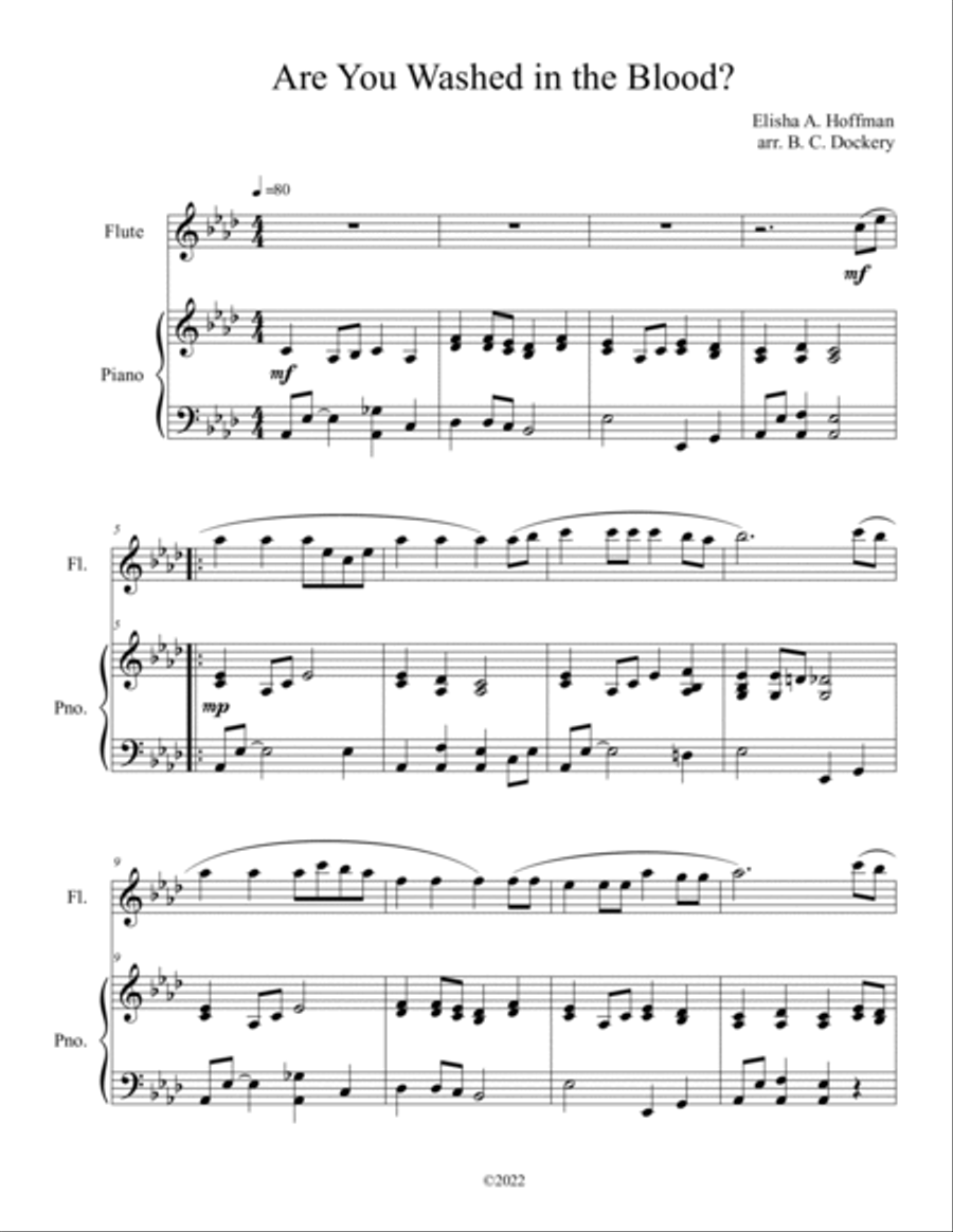 10 Easter Solos for Flute and Piano - Volume 2 Flute Solo scores gallery preview page 4