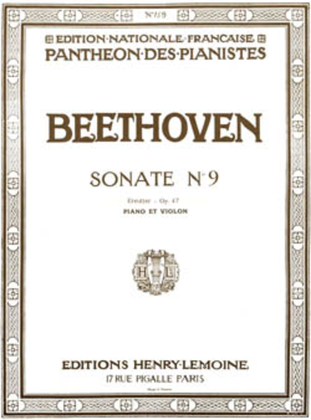 Sonate No. 9 Kreutzer