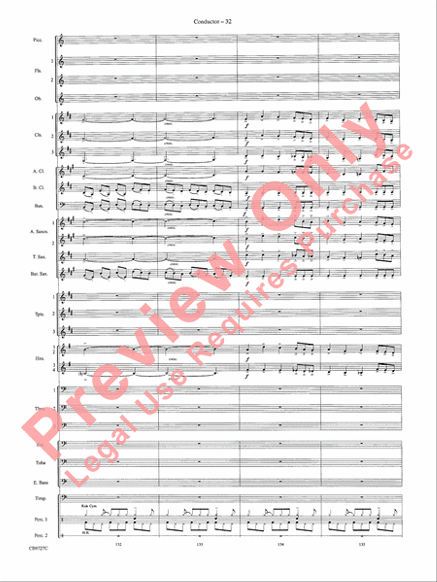 Dave Brubeck: It's About Time Concert Band scores gallery preview page 35