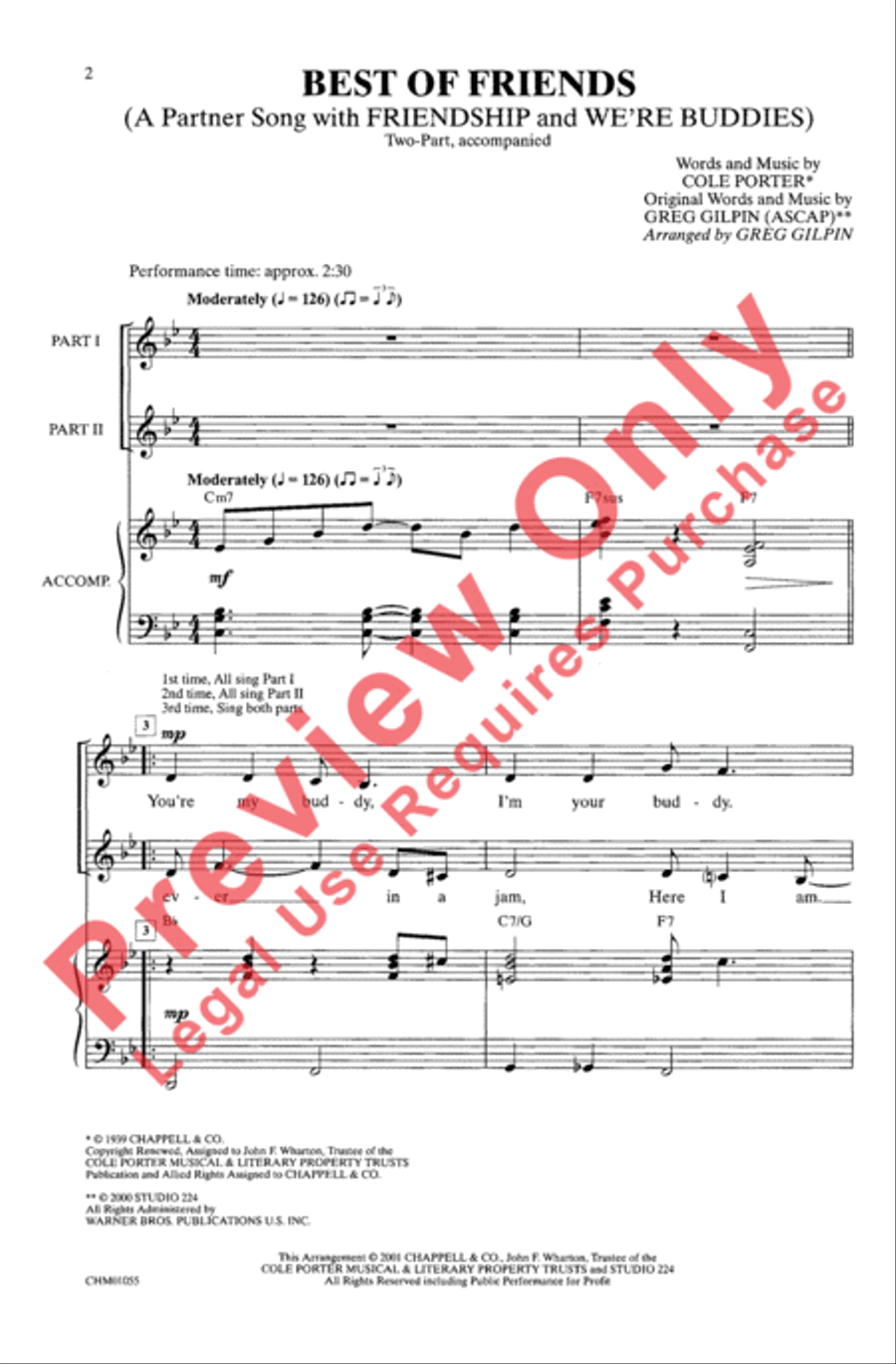 Best of Friends 3-Part scores gallery preview page 2