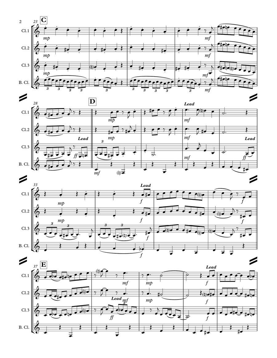 It's Beginning To Look Like Christmas Woodwind Ensemble scores gallery preview page 3