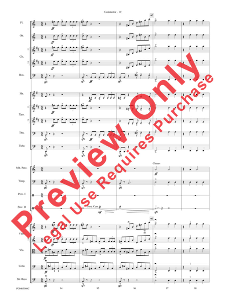Battle of the Heroes (from Star Wars: Episode III Revenge of the Sith) Full Orchestra scores gallery preview page 49