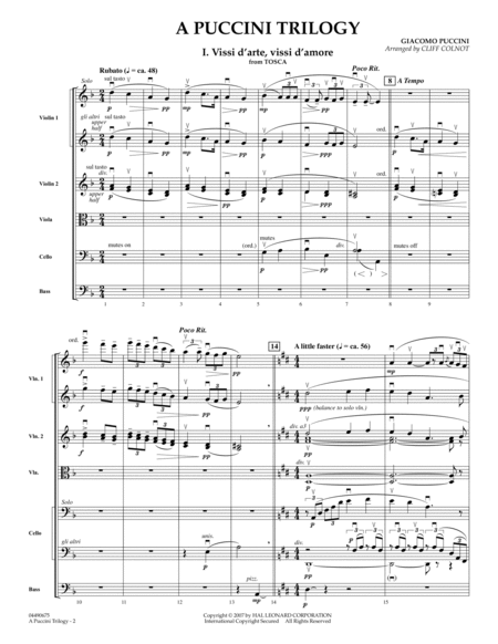 A Puccini Trilogy - Full Score
