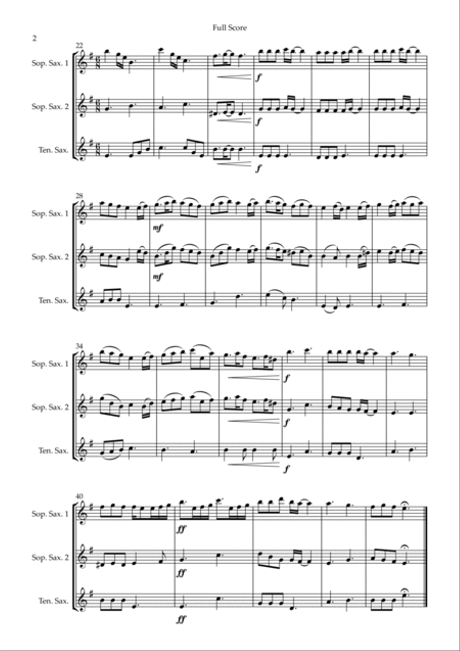 Pirates Of The Caribbean Pirates Of The Caribbean Woodwind Trio scores gallery preview page 2