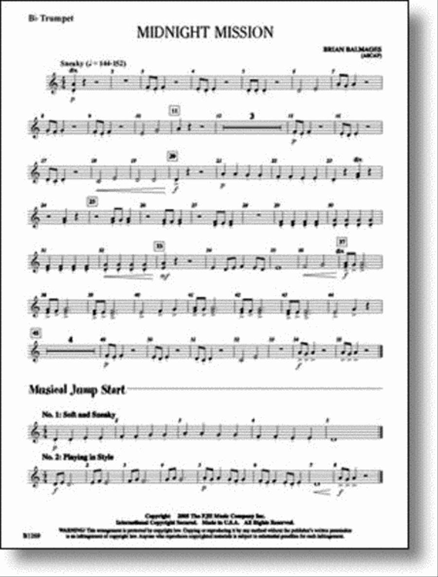 Midnight Mission Midnight Mission Concert Band scores gallery preview page 1