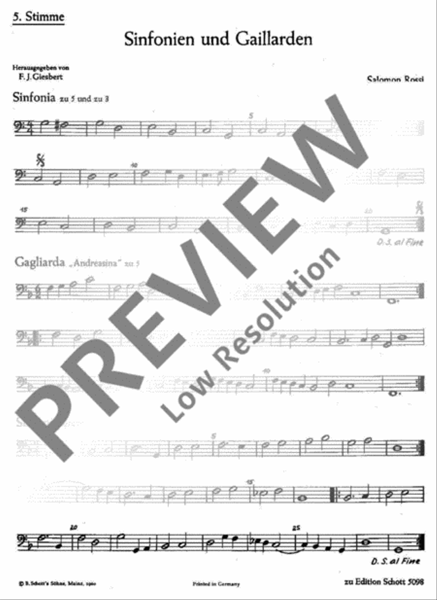 Sinfonien und Gaillarden Sinfonien und Gaillarden Bass Recorder scores gallery preview page 2