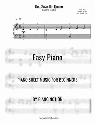 God Save the Queen (Easy Piano Solo)