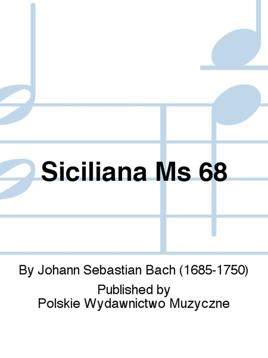 Siciliana (from the 2nd Flute Sonata)
