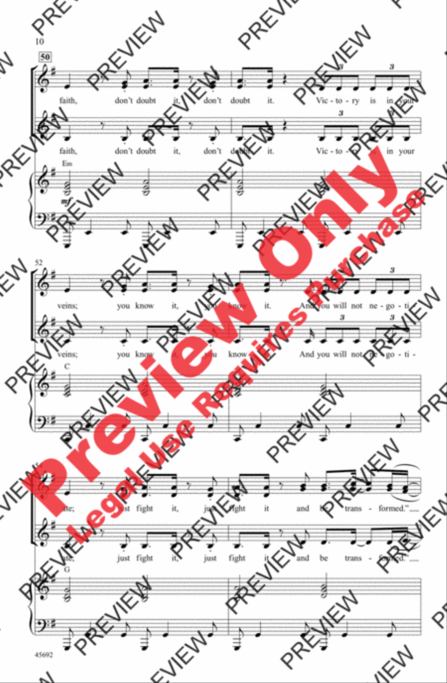 Rise Rise Women's Choir scores gallery preview page 9