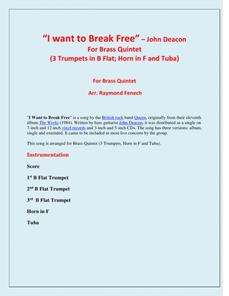 I Want To Break Free image number null