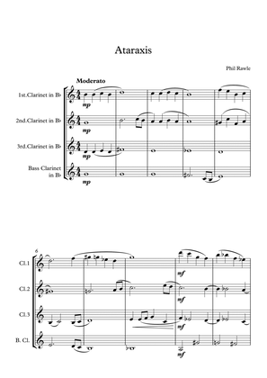 Book cover for Ataraxis - Clarinet Quartet