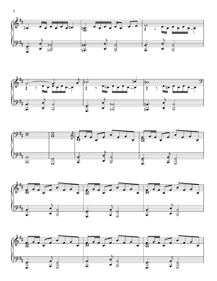 American Horror Story (Main Title Theme) Piano Solo scores gallery preview page 2