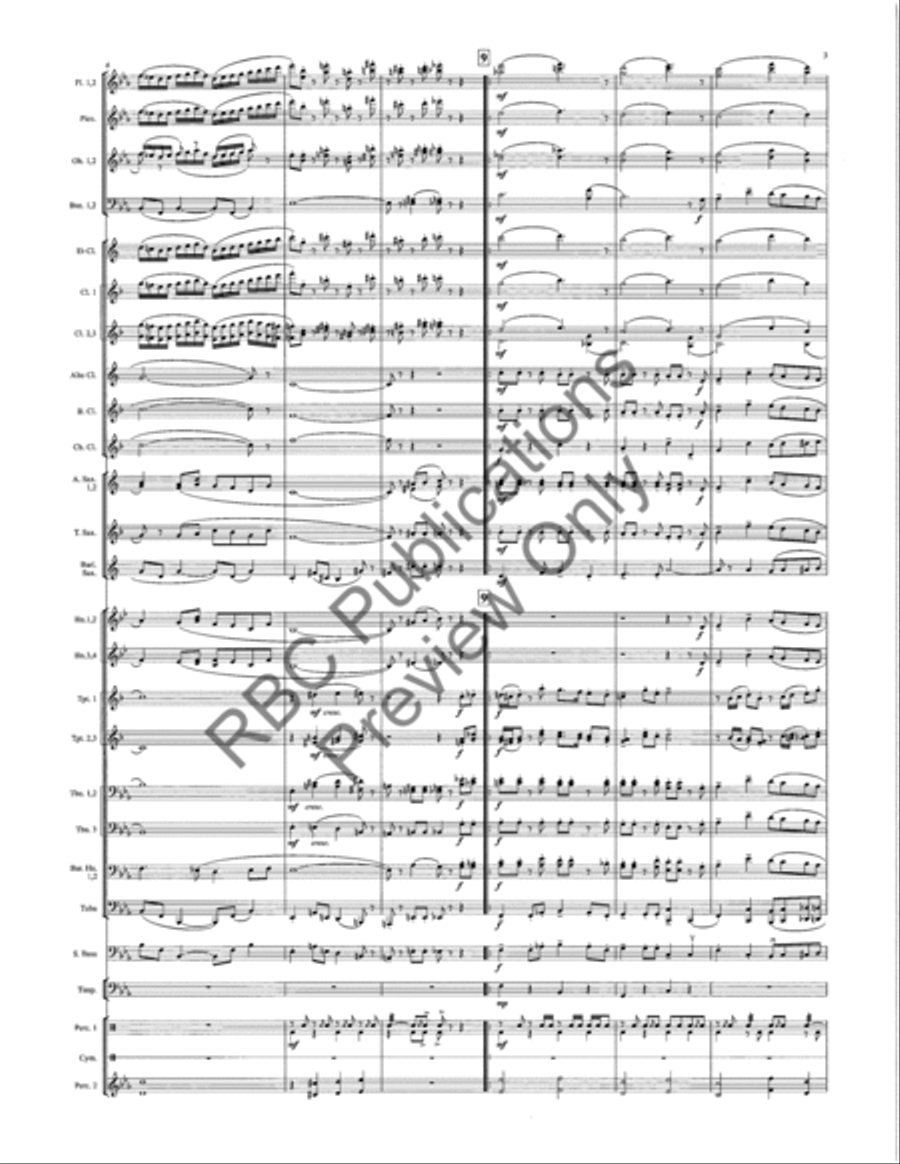 Honor And Glory Honor And Glory Concert Band scores gallery preview page 4