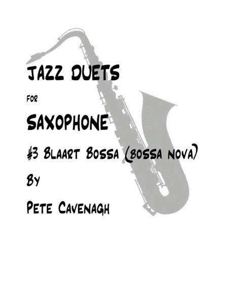 Blaart Bossa - saxophone duet image number null