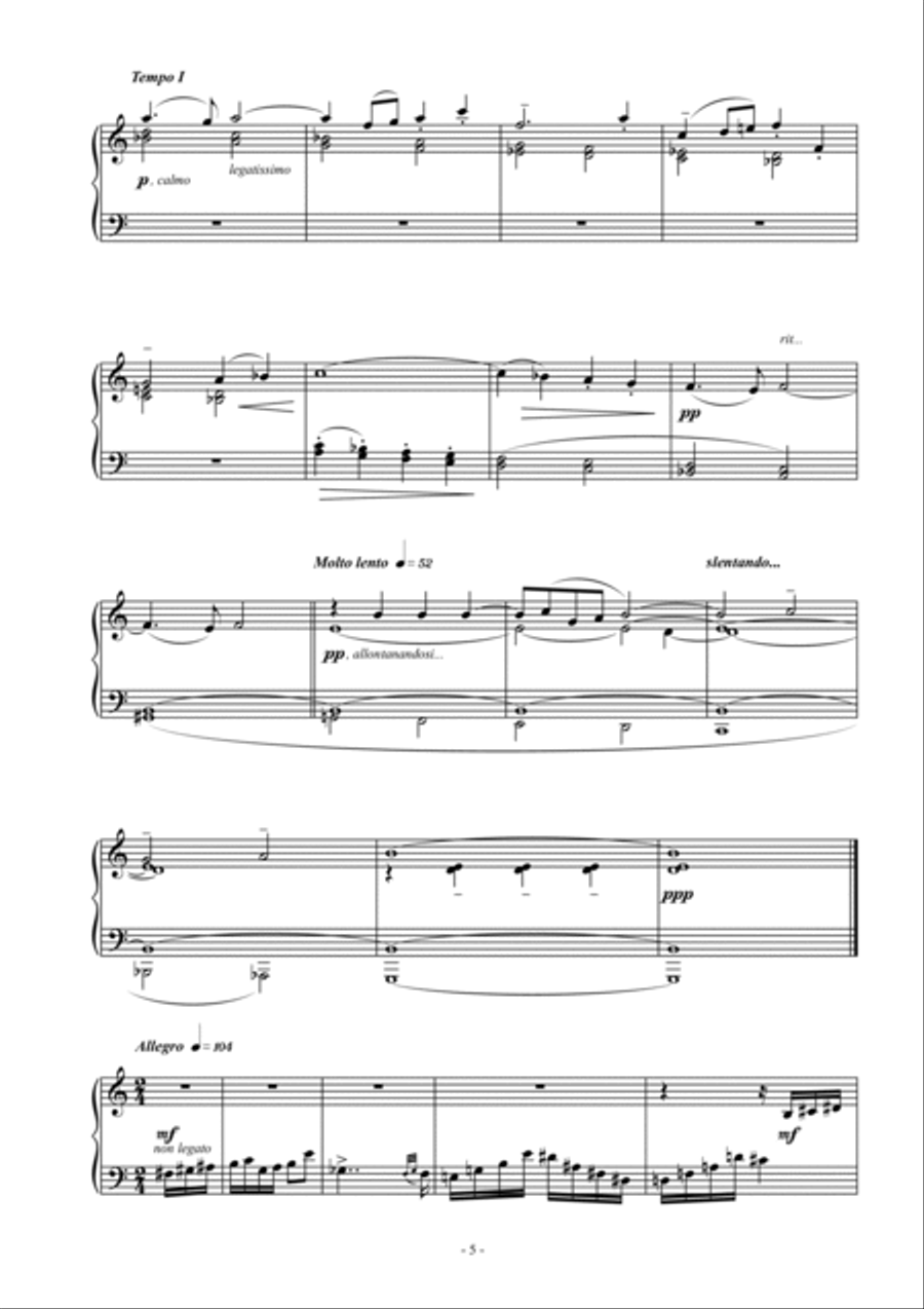 Alberto Cara: III Ricercari per pianoforte (ES-20-044) Piano scores gallery preview page 4