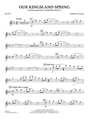 Our Kingsland Spring (Movement I of "Georgian Suite") - Flute 1