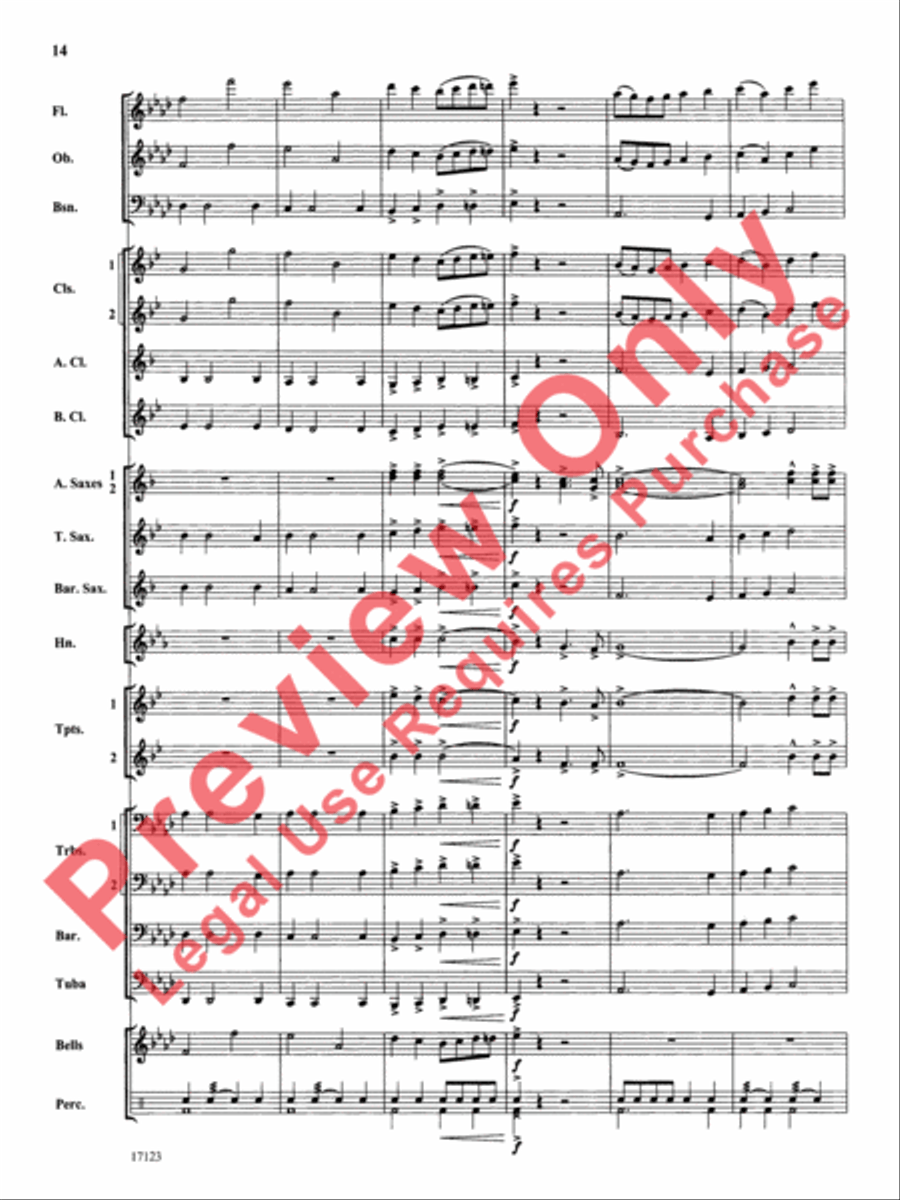 Westbrook March Concert Band scores gallery preview page 15