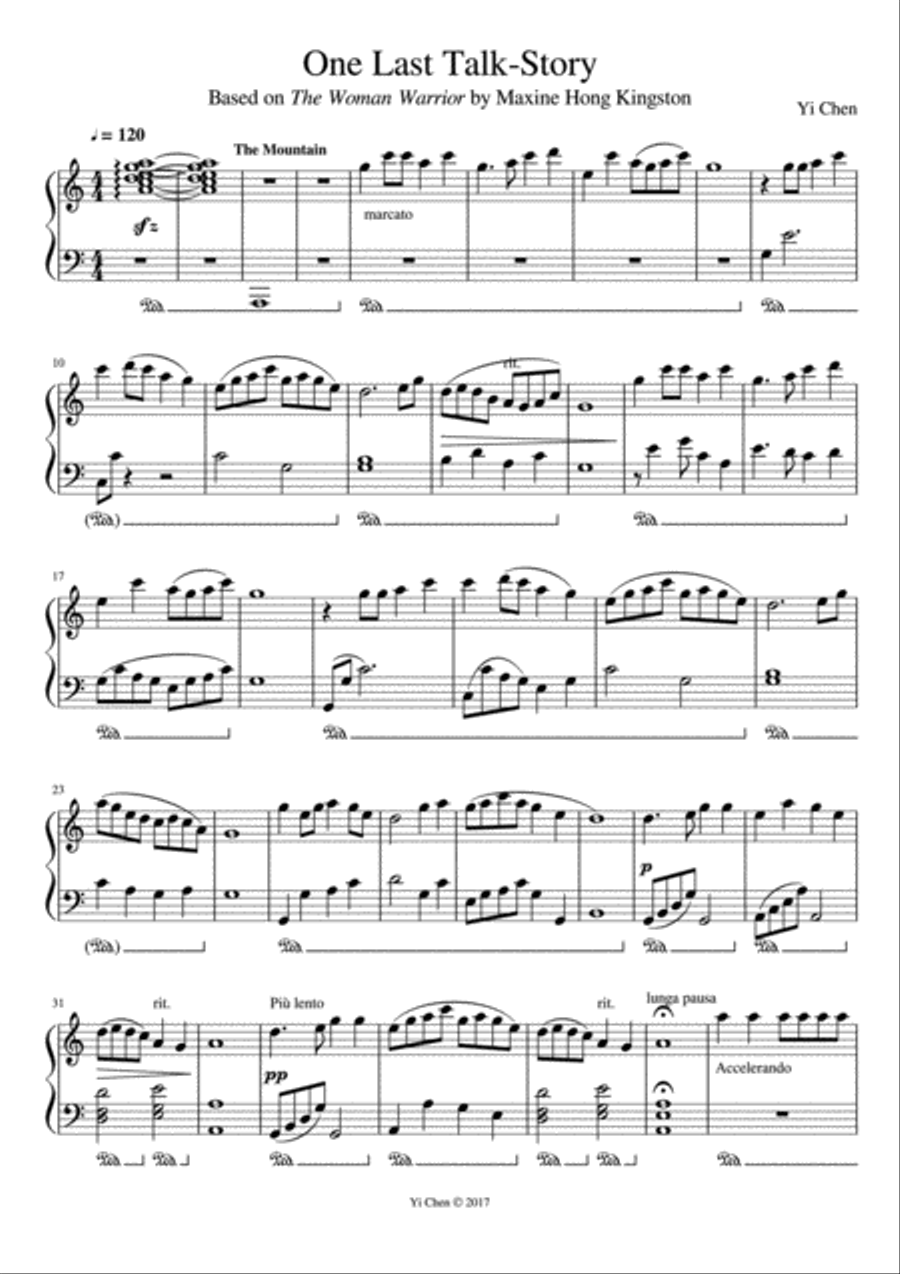 One Last Talk-Story Piano Method scores gallery preview page 1