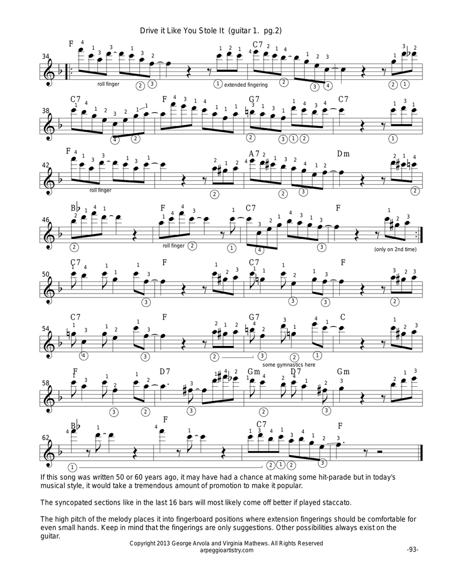 Drive it Like You Stole it, guitar Jazz Ensemble scores gallery preview page 3