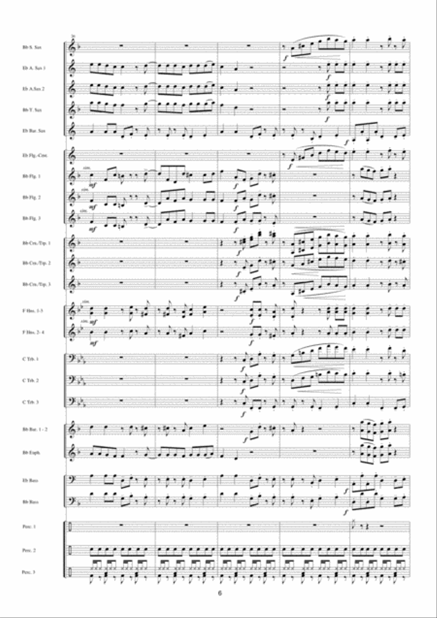 Let's Get Loud Fanfare Band scores gallery preview page 7