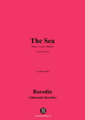 Book cover for Borodin-The Sea(Море;La mer;Ballade),in g sharp minor