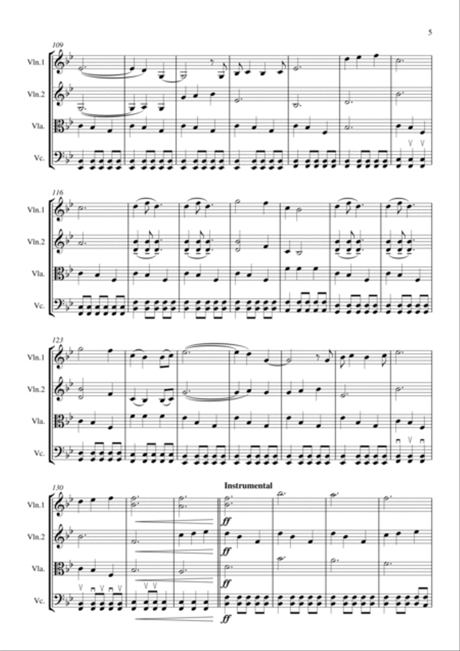 A Thousand Years String Quartet scores gallery preview page 6