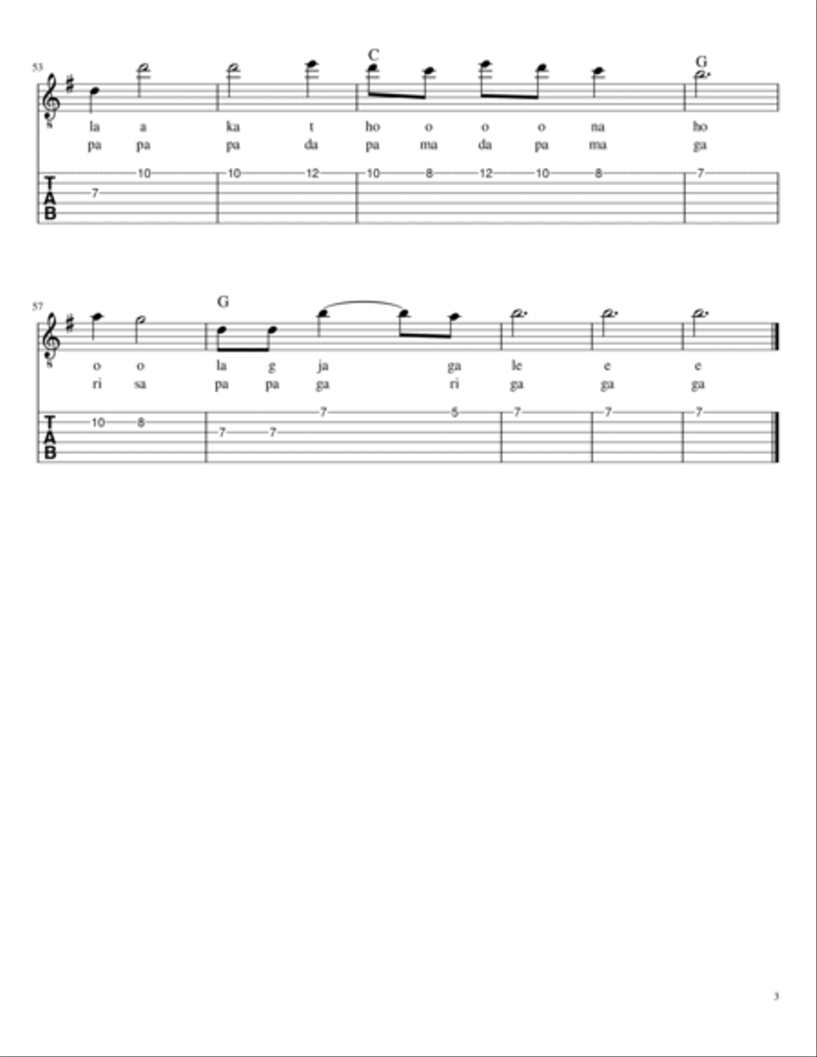 66 bollywood hits Guitar Tablature scores gallery preview page 3