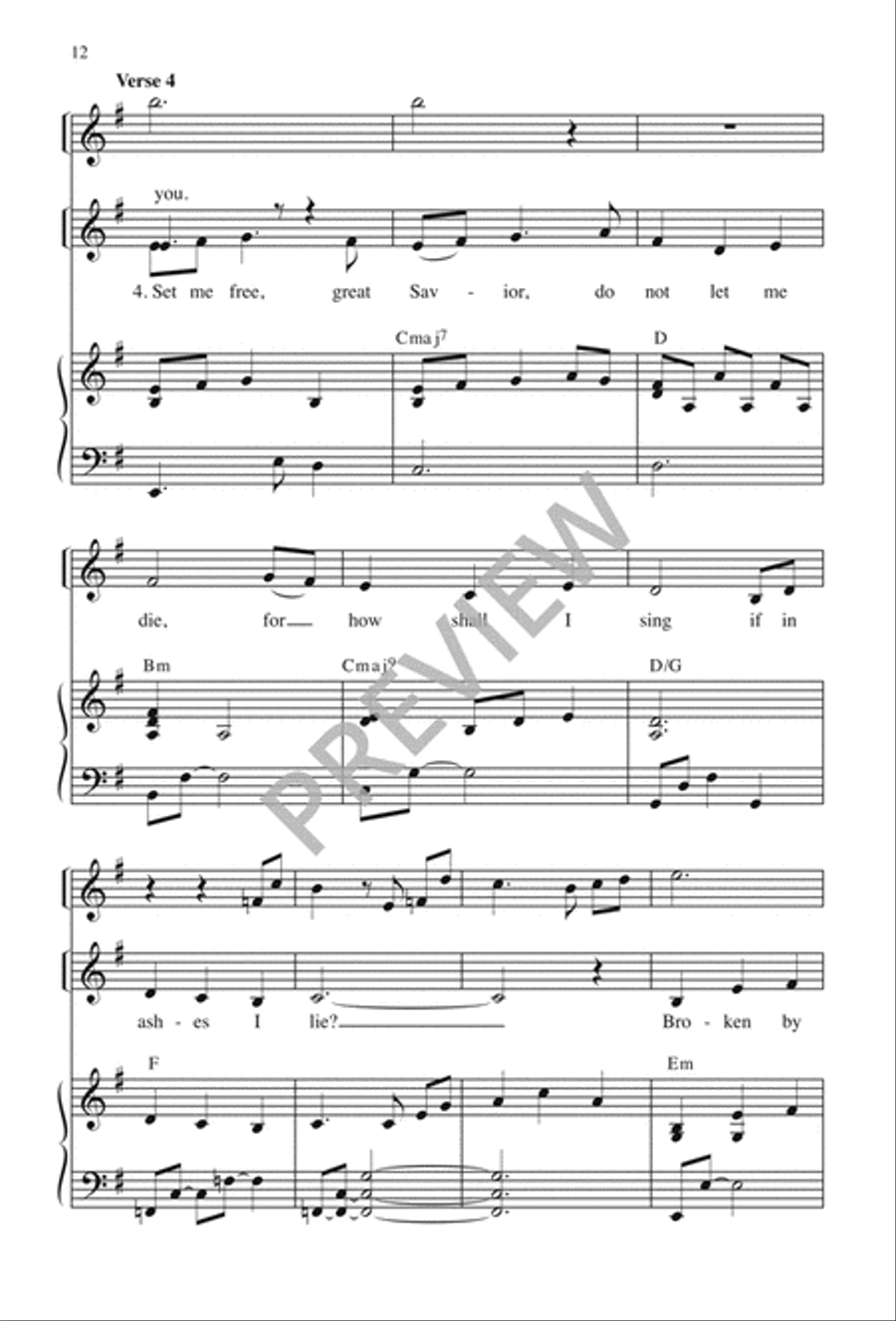 Psalm 51: Create Me Again 2-Part scores gallery preview page 13