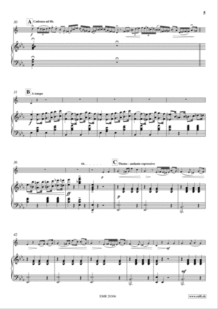 Fantaisie and Variations Horn scores gallery preview page 5