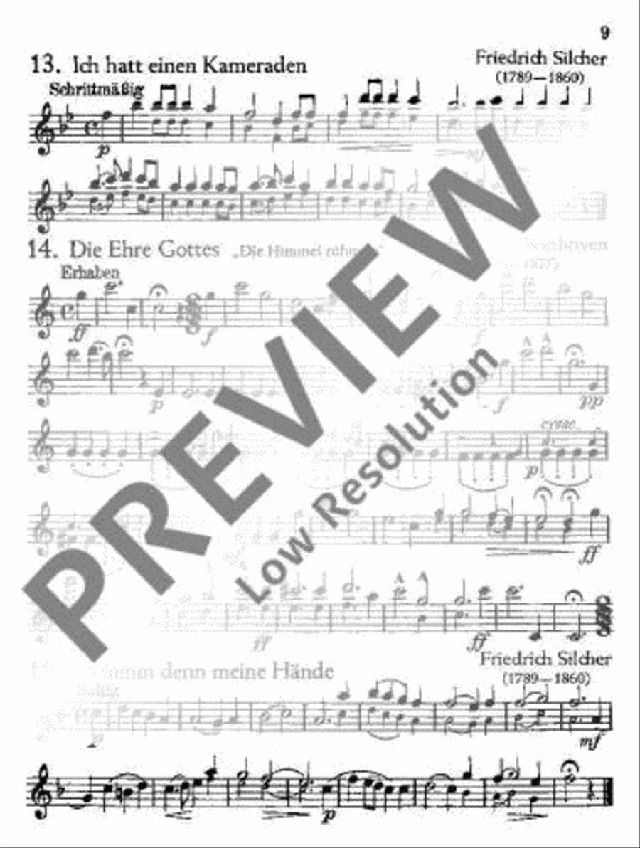 Für Feiern und Feste Clarinet scores gallery preview page 10