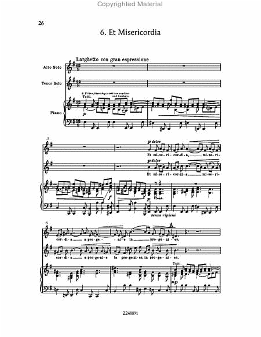 Magnificat in D major, BWV 243 Choir scores gallery preview page 26