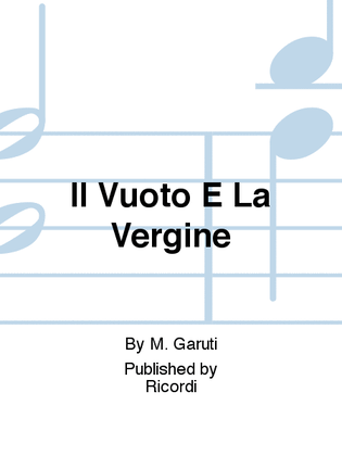 Book cover for Il Vuoto E La Vergine