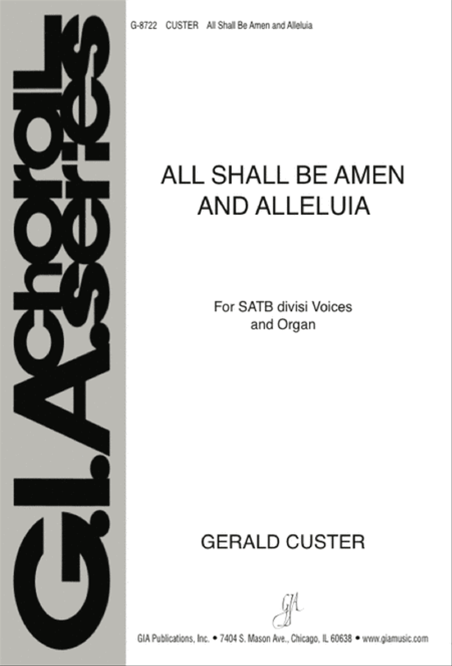 All Shall Be Amen and Alleluia Divisi scores gallery preview page 1